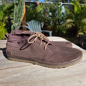 Simple Bio.D Leather Sneakers Mens Size 14 Brown Leather Suede Chukka Lace Up